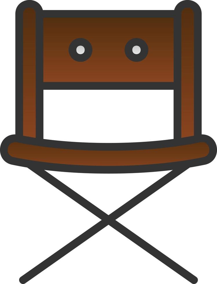 diseño de icono de vector de silla de directores