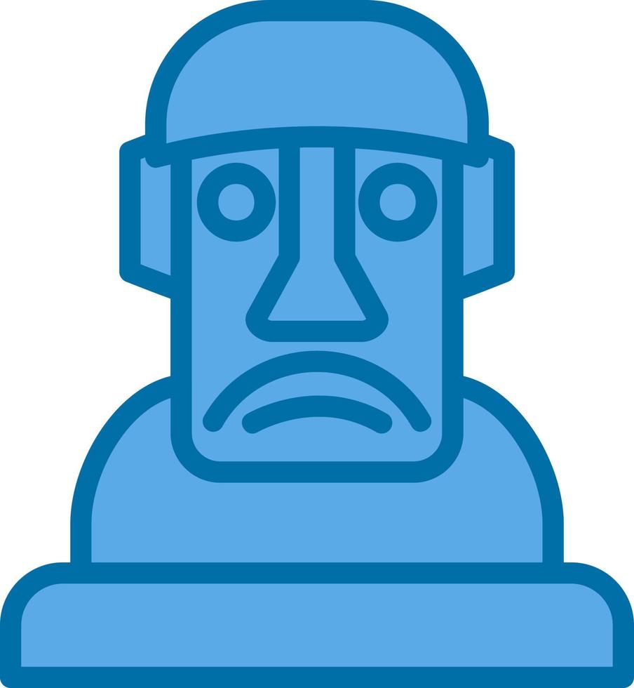 diseño de icono de vector moai