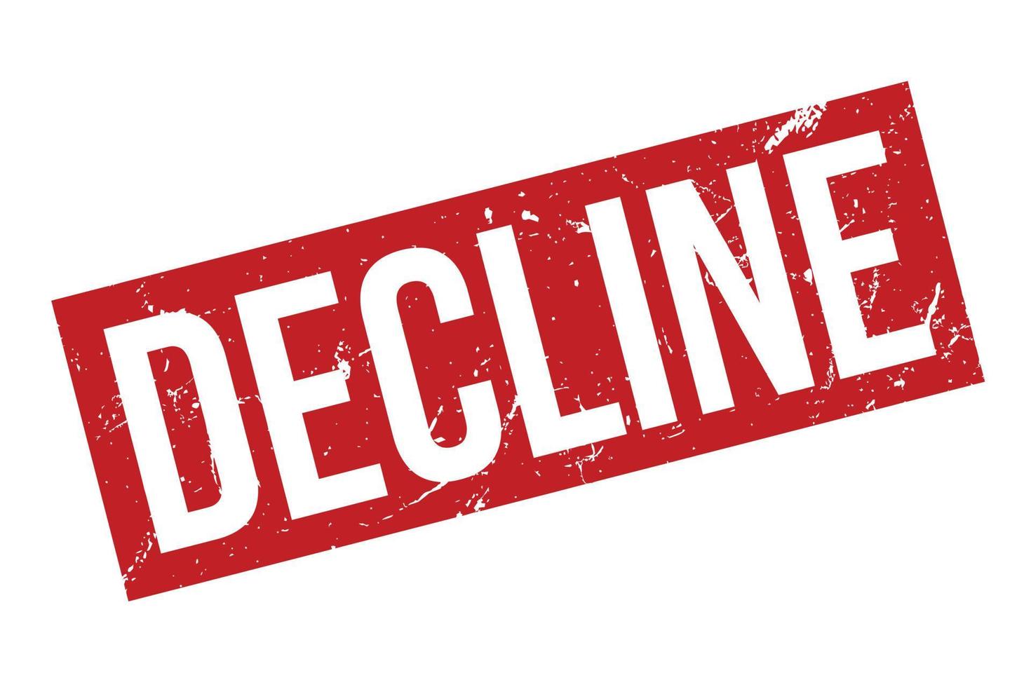 Decline Rubber Stamp vector