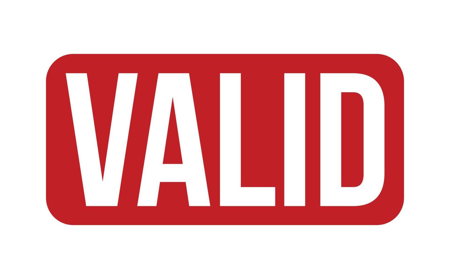 Valid Rubber Stamp vector