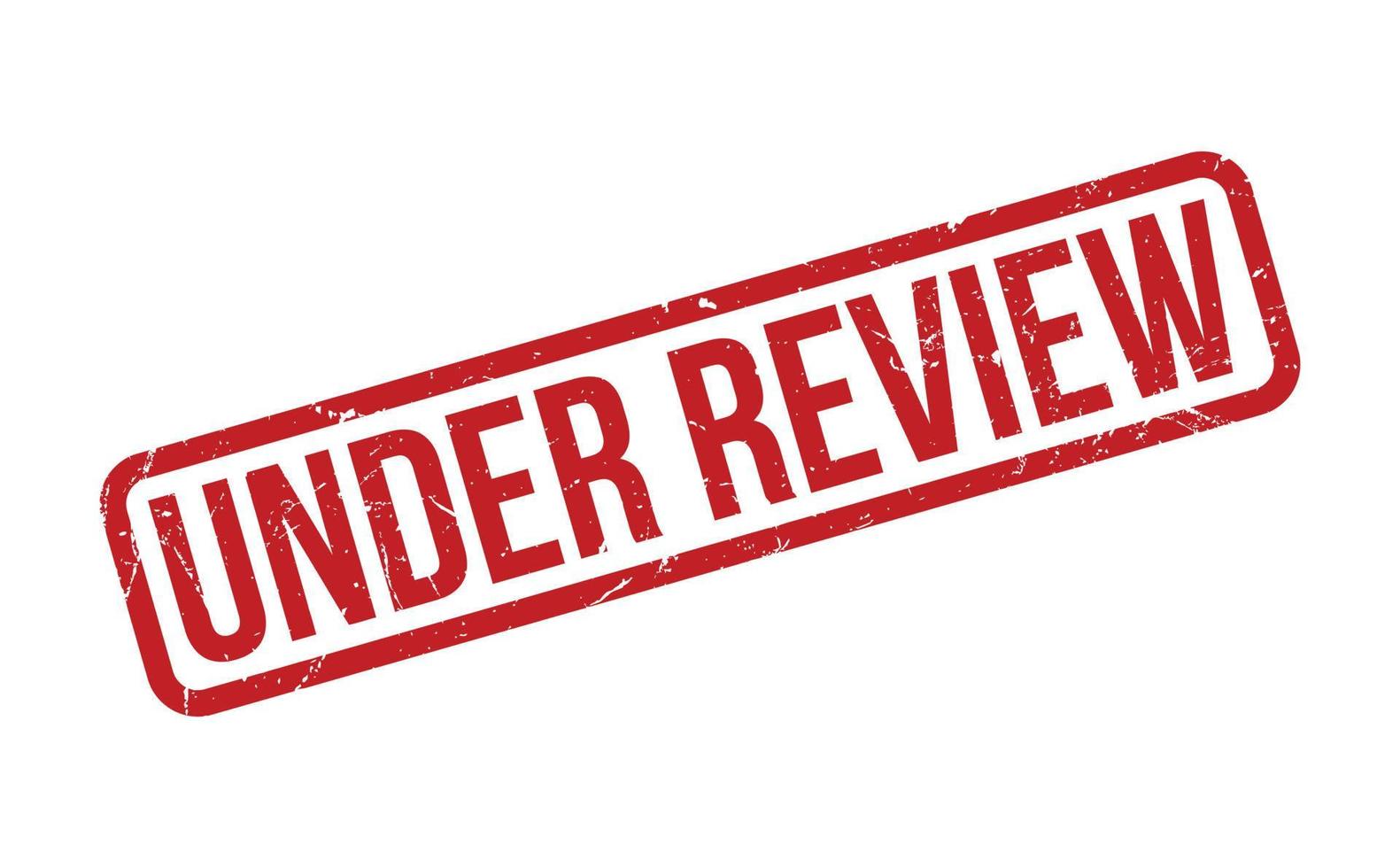 Under Review Rubber Stamp vector