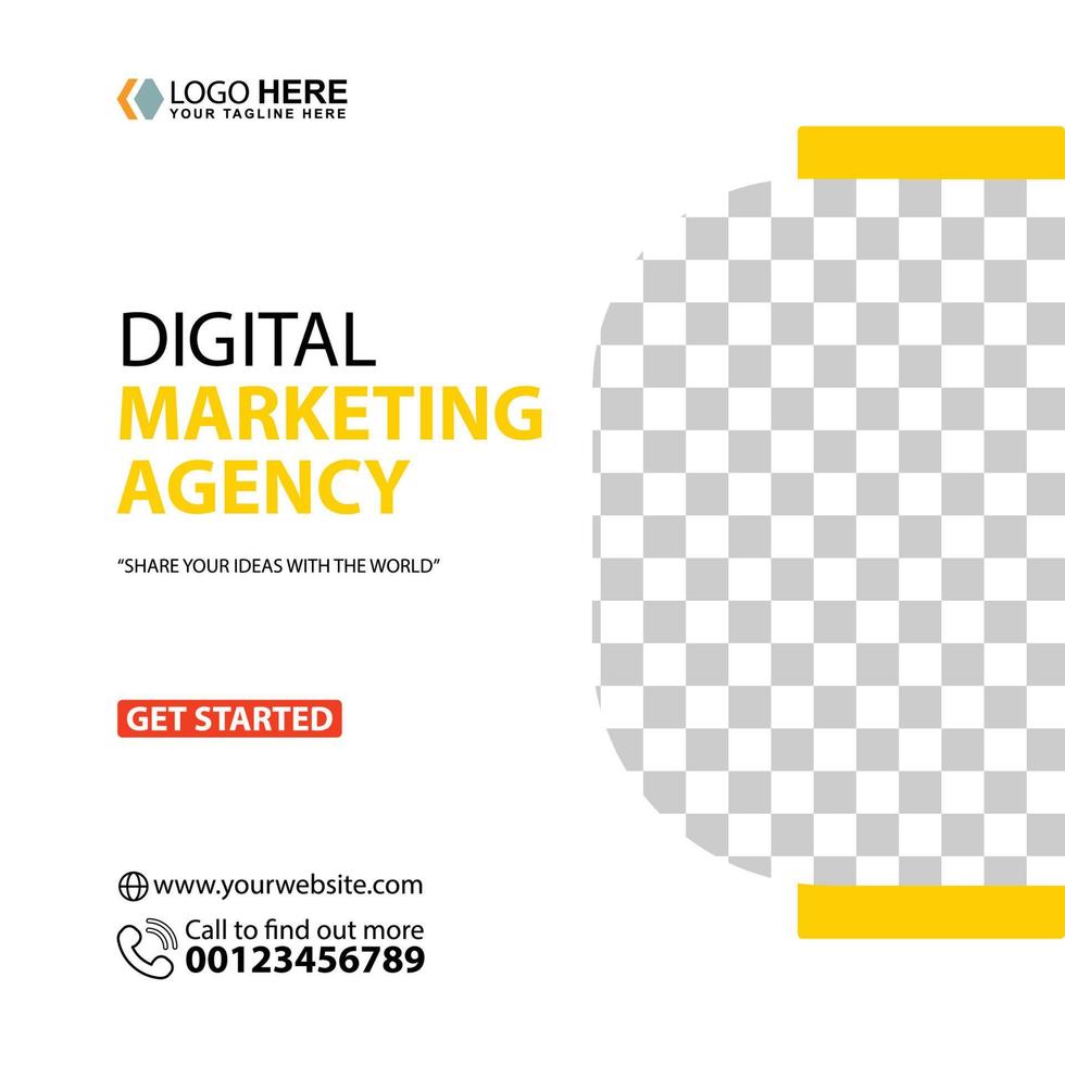 Social media post template design Premium Vector