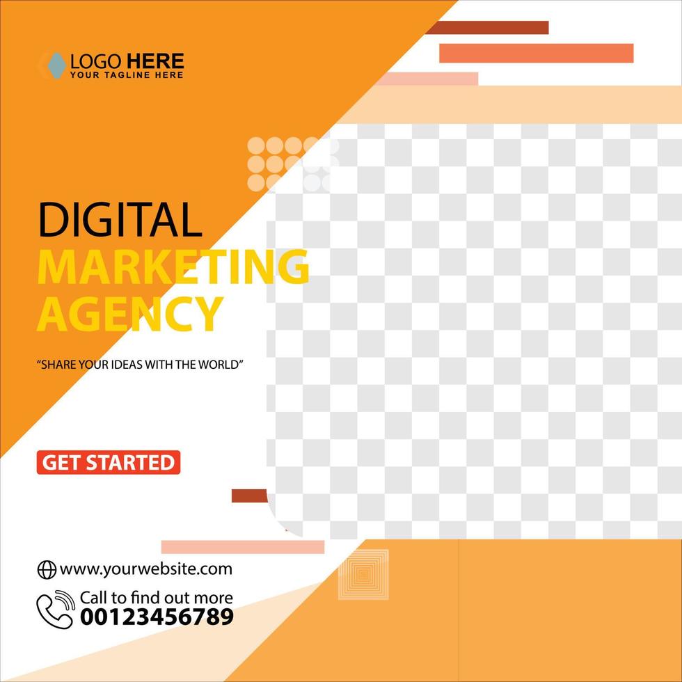 Social media post template design Premium Vector