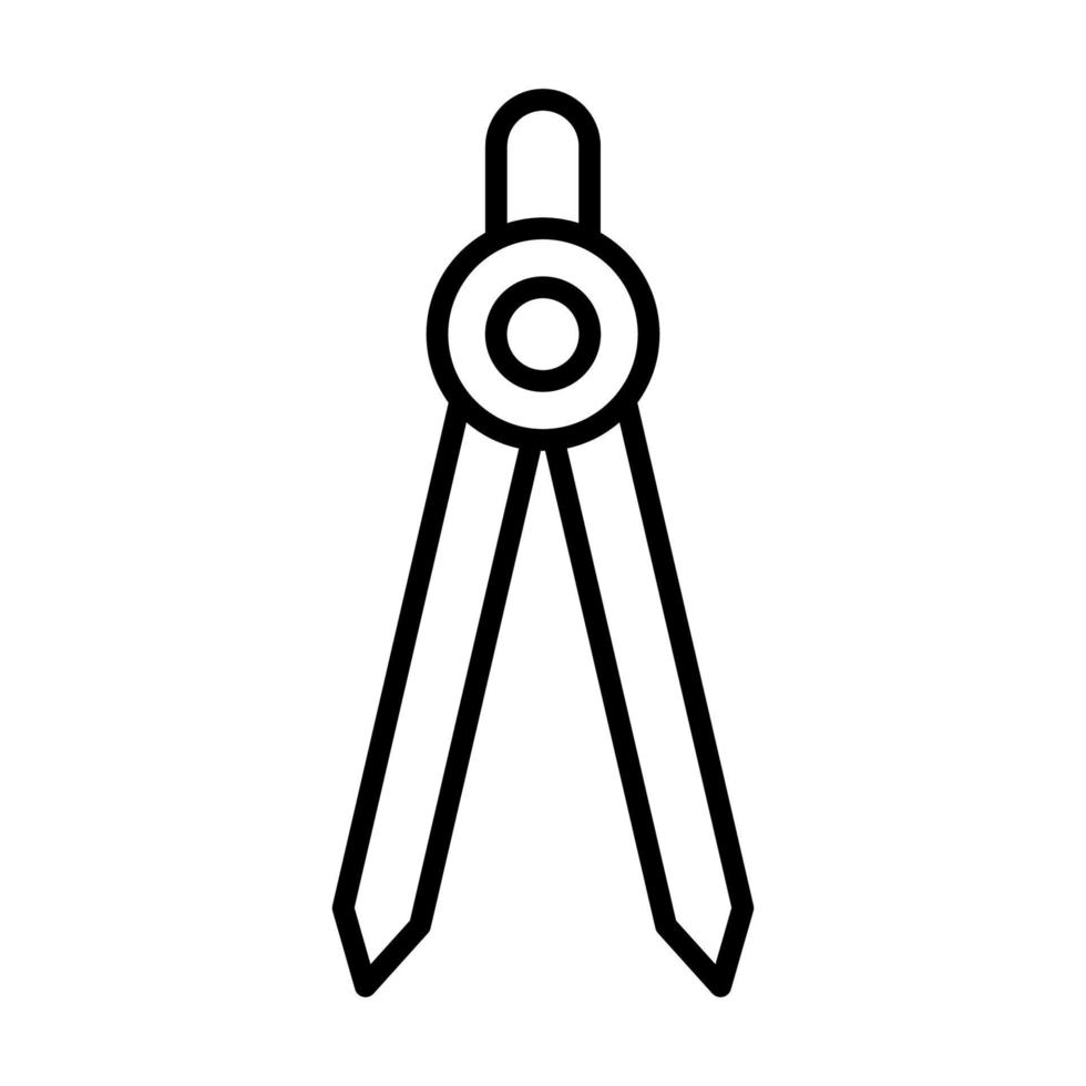Drawing compass icon vector sign and symbols on trendy design 16877573