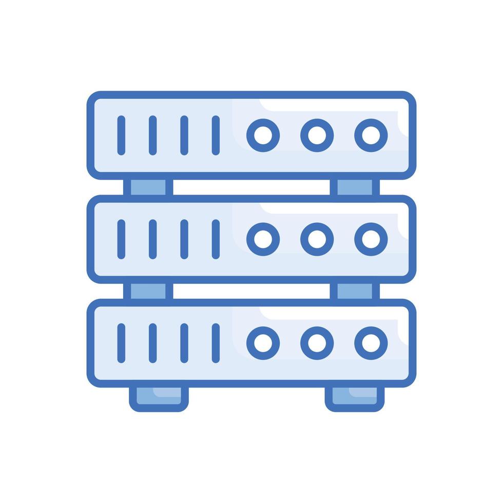 Server Vector Blue icon Cloud Computing symbol EPS 10 file