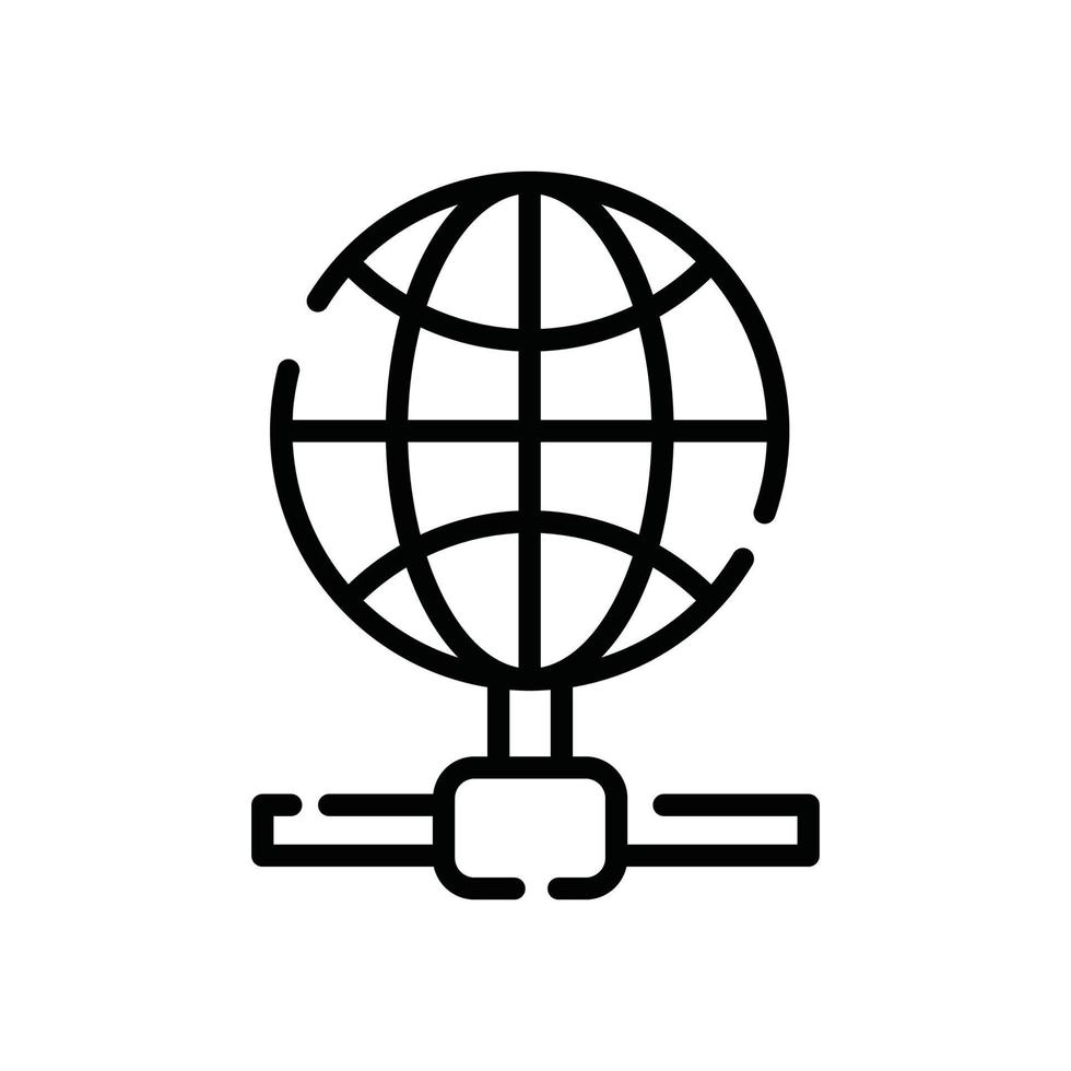 Internet Connection Vector line icon Cloud Computing symbol EPS 10 file