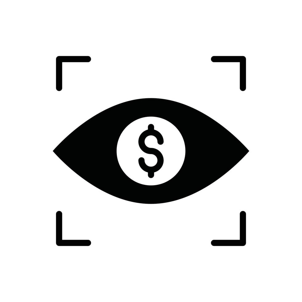 Investment Control .Vector Solid  icon Business Growth and investment symbol EPS 10 file vector