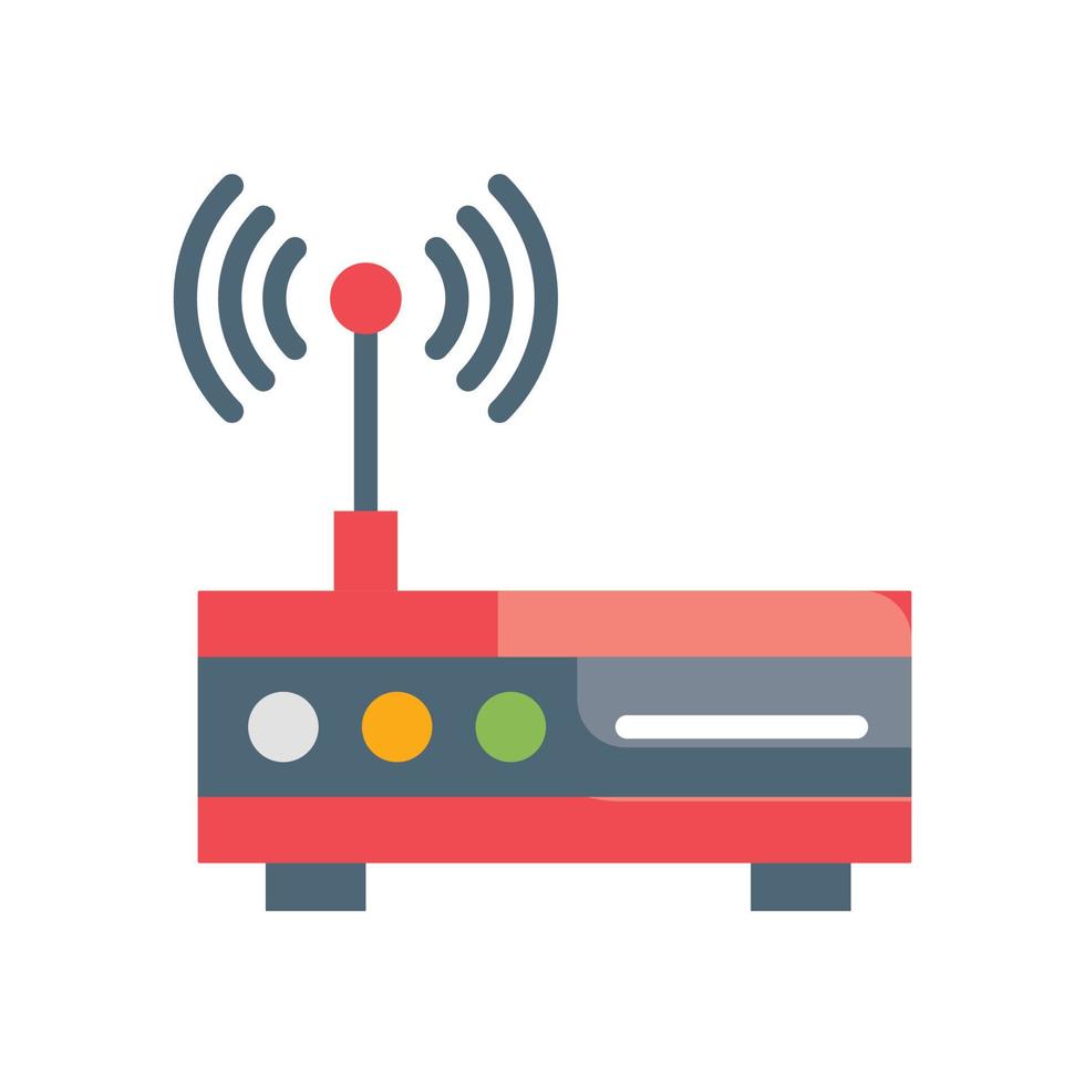 Wireless Modem Vector Flat icon Cloud Computing symbol EPS 10 file