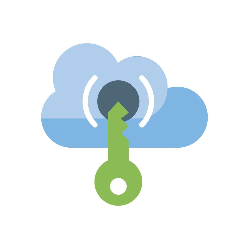 Cloud Access Vector Flat  icon Cloud Computing symbol EPS 10 file
