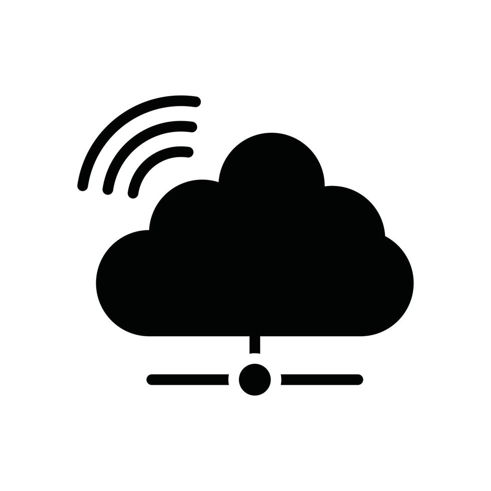 Cloud Internet Vector Glyph icon Cloud Computing symbol EPS 10 file