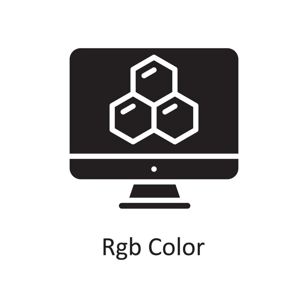 RGB Color Vector Solid Icon Design illustration. Design and Development Symbol on White background EPS 10 File