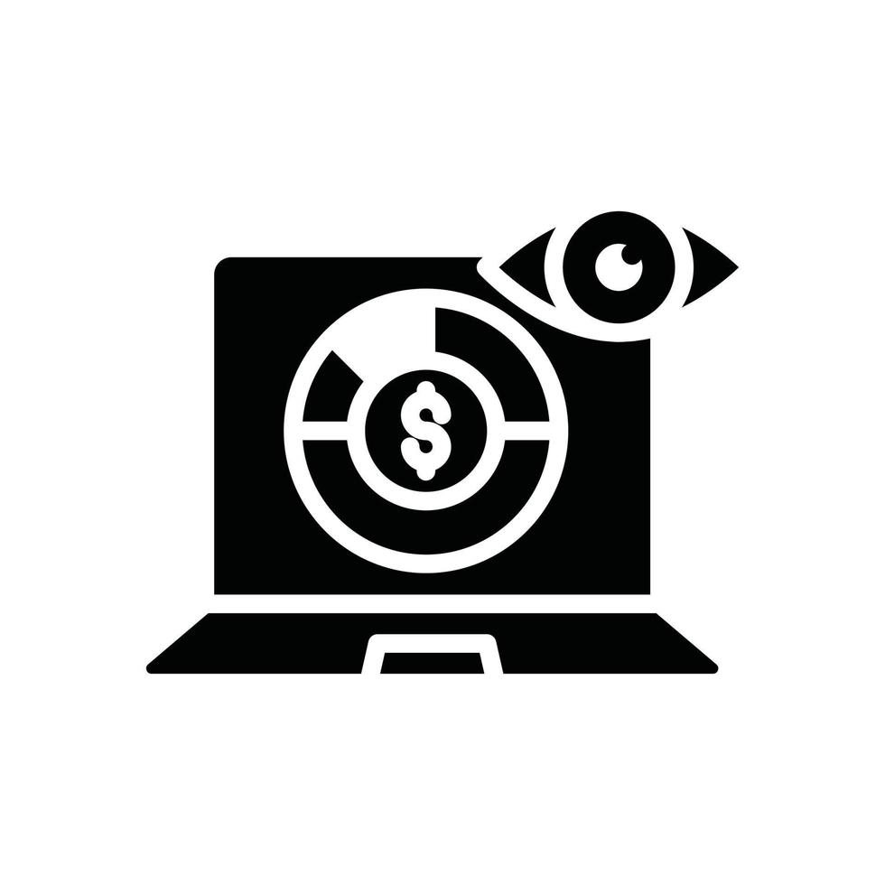 Data Visualization Vector Solid  icon Business Growth and investment symbol EPS 10 file