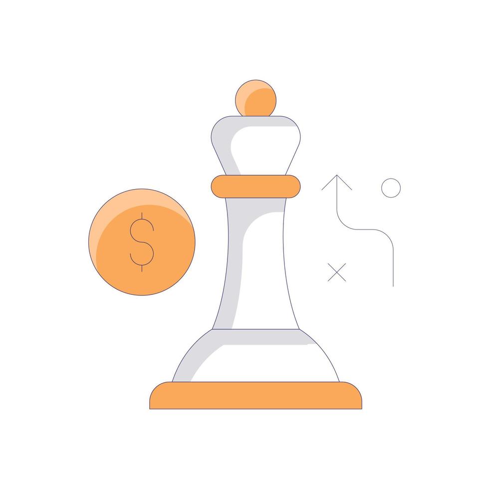 strategy.Vector Without Background icon Business Growth and investment symbol EPS 10 file vector