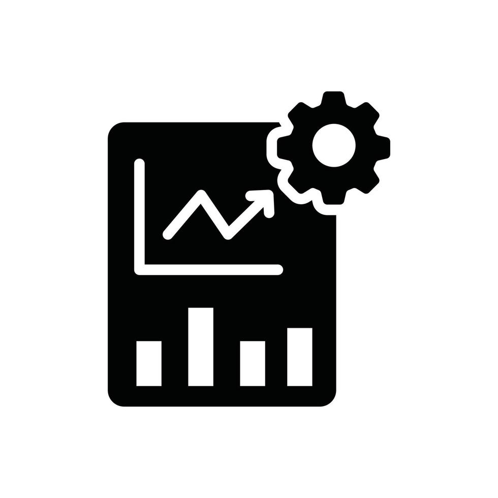 Project management .Vector Solid  icon Business Growth and investment symbol EPS 10 file vector