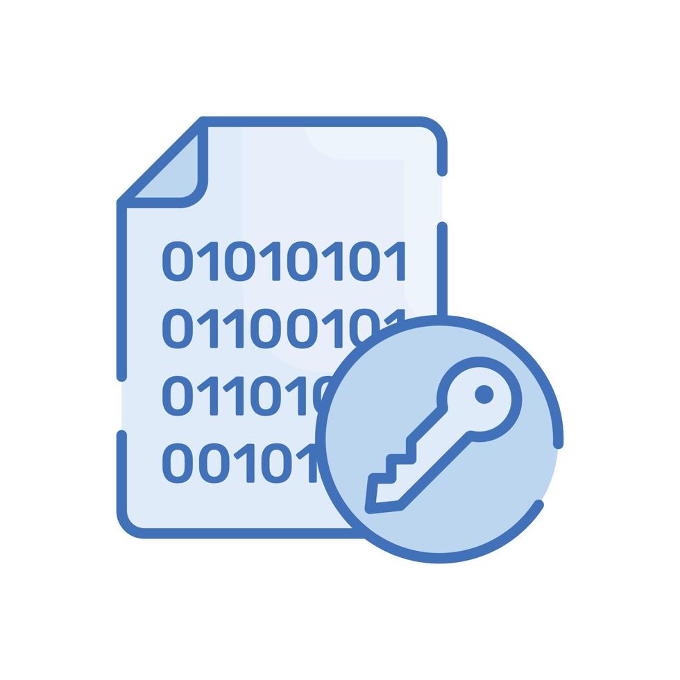 Data Encryption Vector Blue icon Cloud Computing symbol EPS 10 file