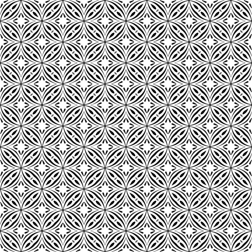 Black and white seamless pattern texture. Greyscale ornamental graphic design. Mosaic ornaments. Pattern template. vector