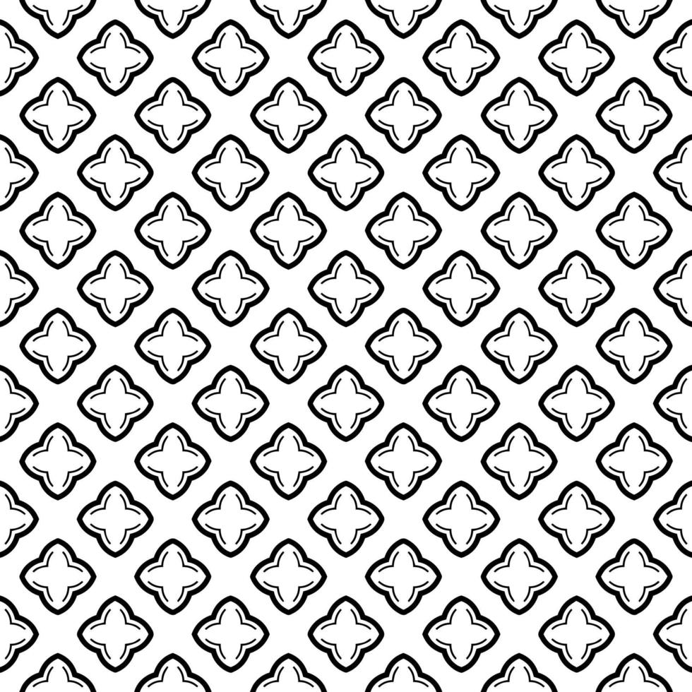Black and white seamless pattern texture. Greyscale ornamental graphic design. vector