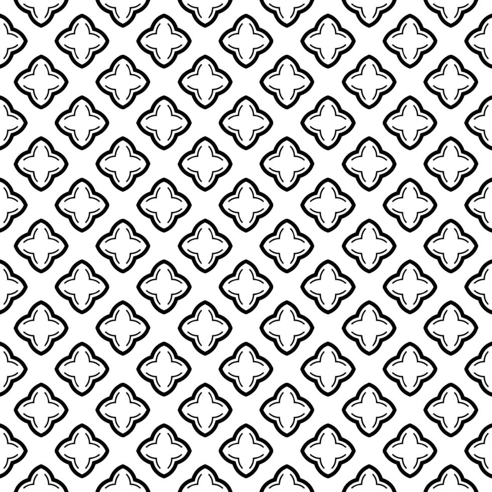 Black and white seamless pattern texture. Greyscale ornamental graphic design. vector