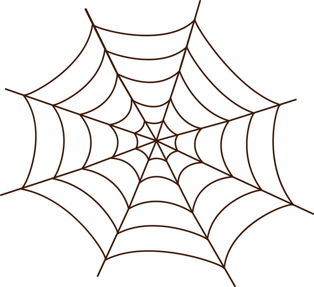 Spider-woven web, beautiful and delicate illustration vector