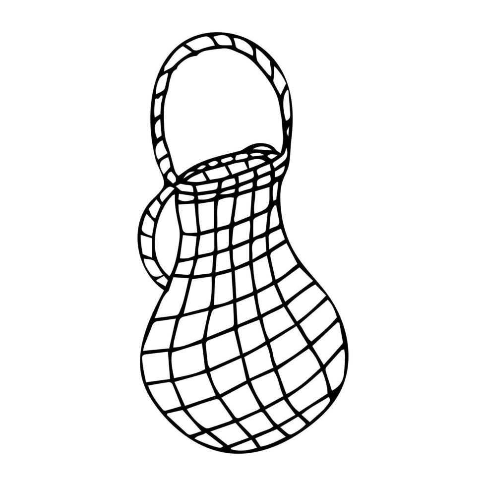 bolsa de cuerda para llevar productos ilustración vectorial vector