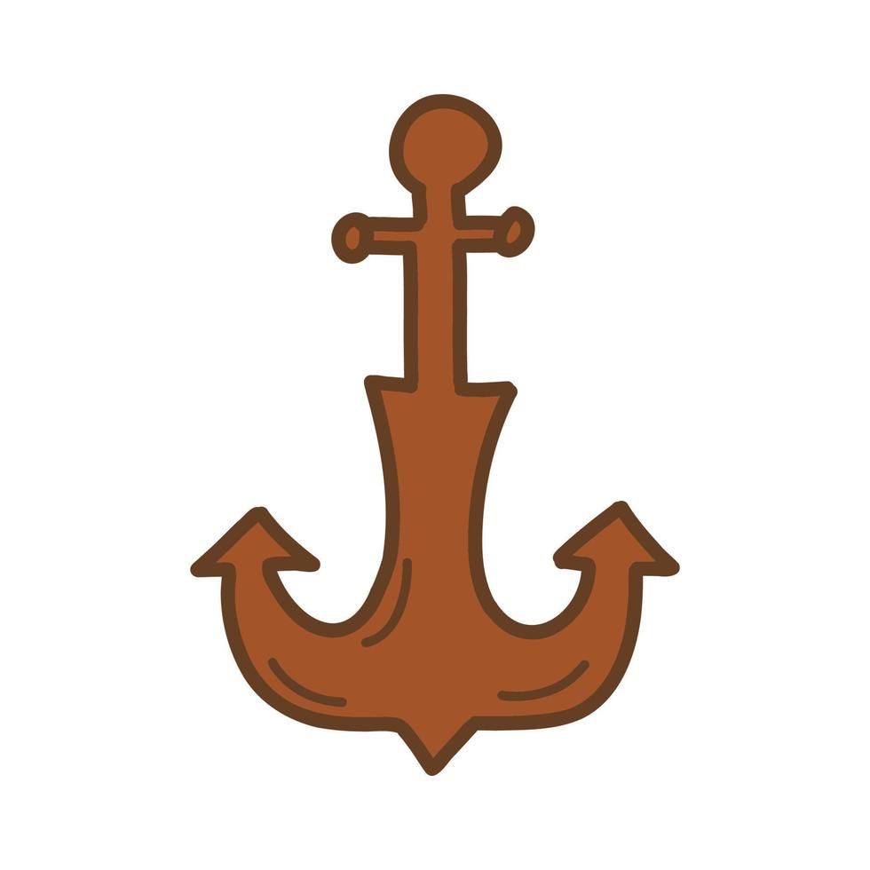 Marine anchor. Vector isolated illustration hand drawn 16879735