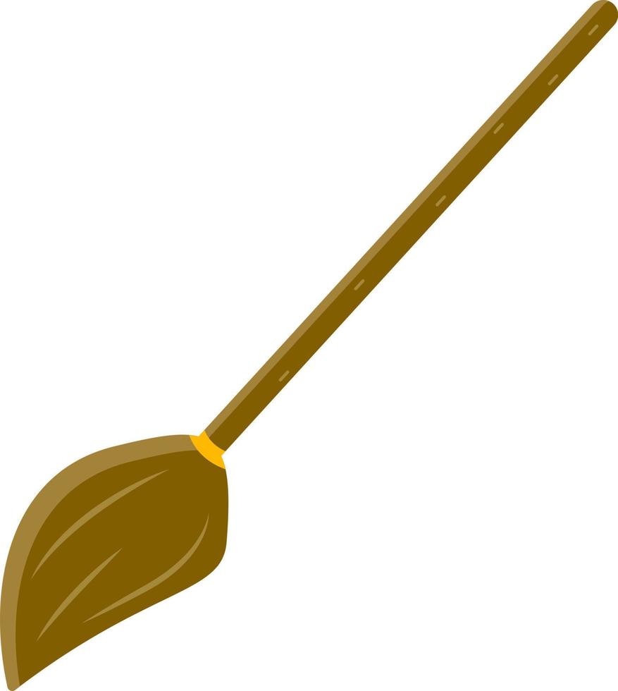 Witch Broom on white background vector