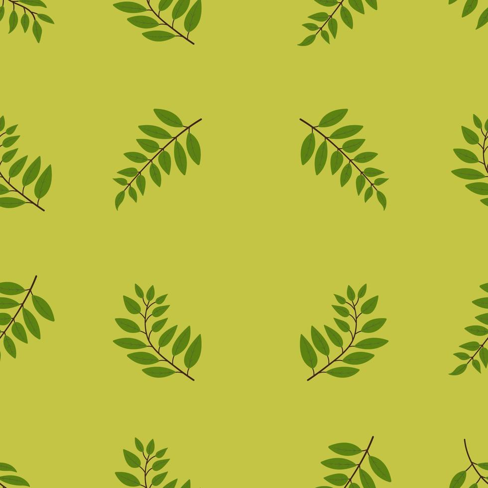 Pattern seamless with rowan leaves vector  illustration