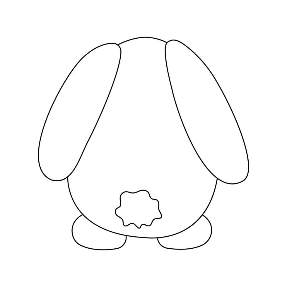 HOW TO DRAW AN EASTER BUNNY EASY DRAWING EASY AND FOFO - Drawing