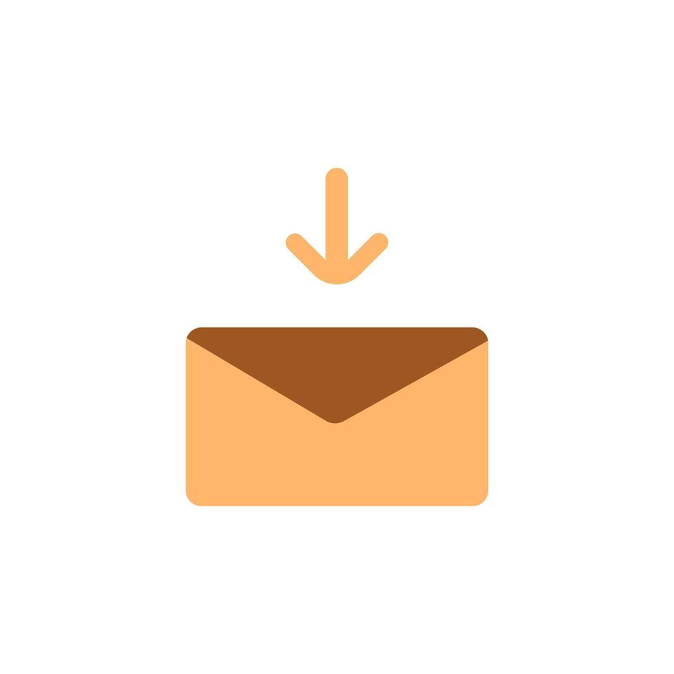 New incoming message on the screen icon vector