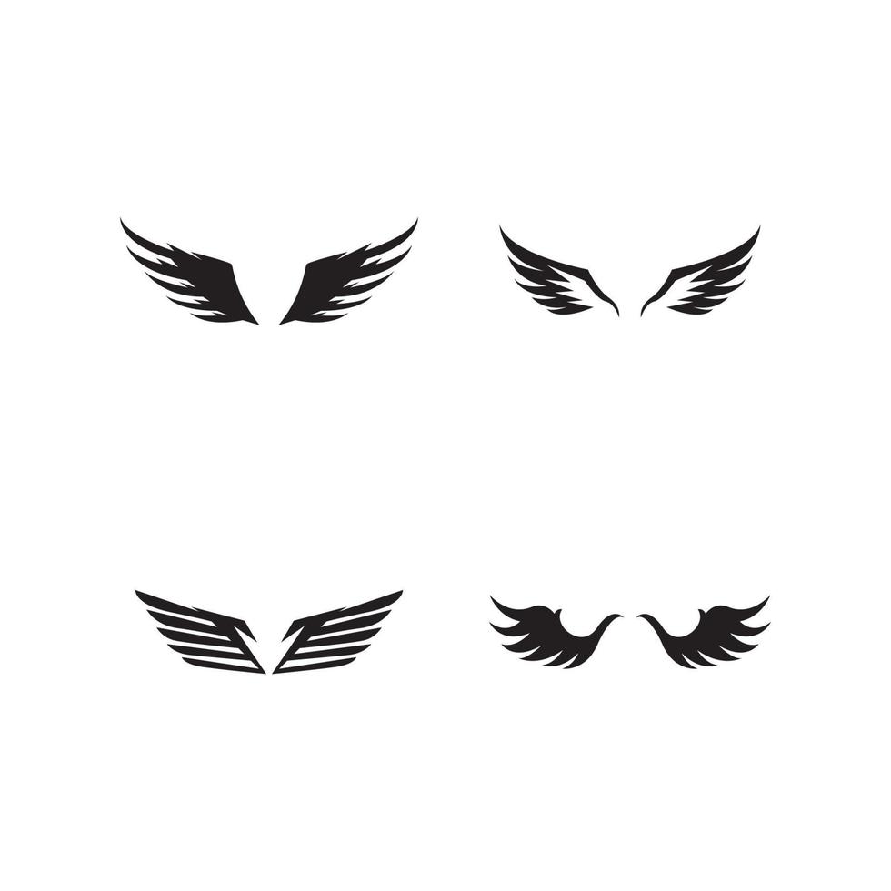 Bird wings logo vector template