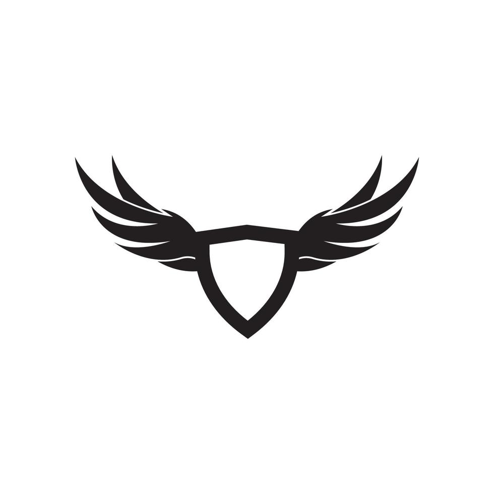 Bird wings logo vector template