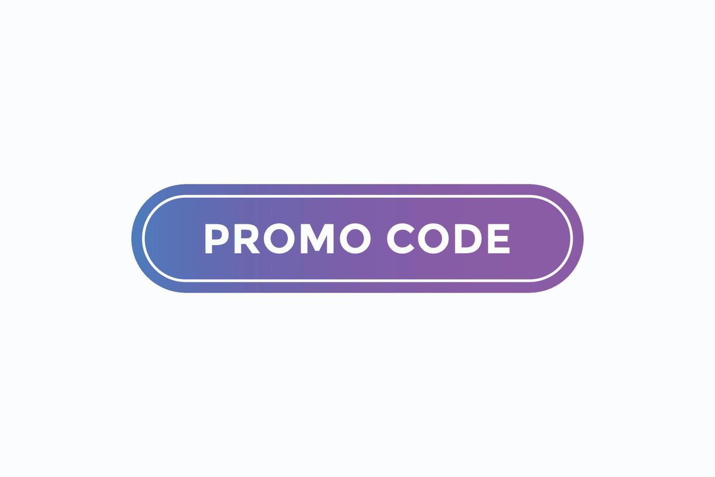 promo code button vectors.sign label speech bubble promo code vector