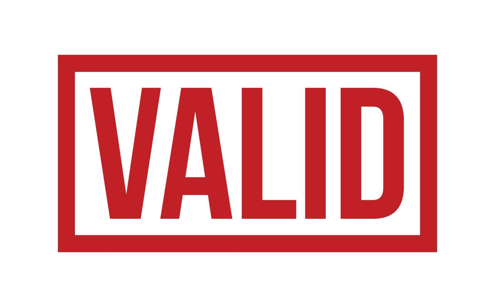 Valid Rubber Stamp vector
