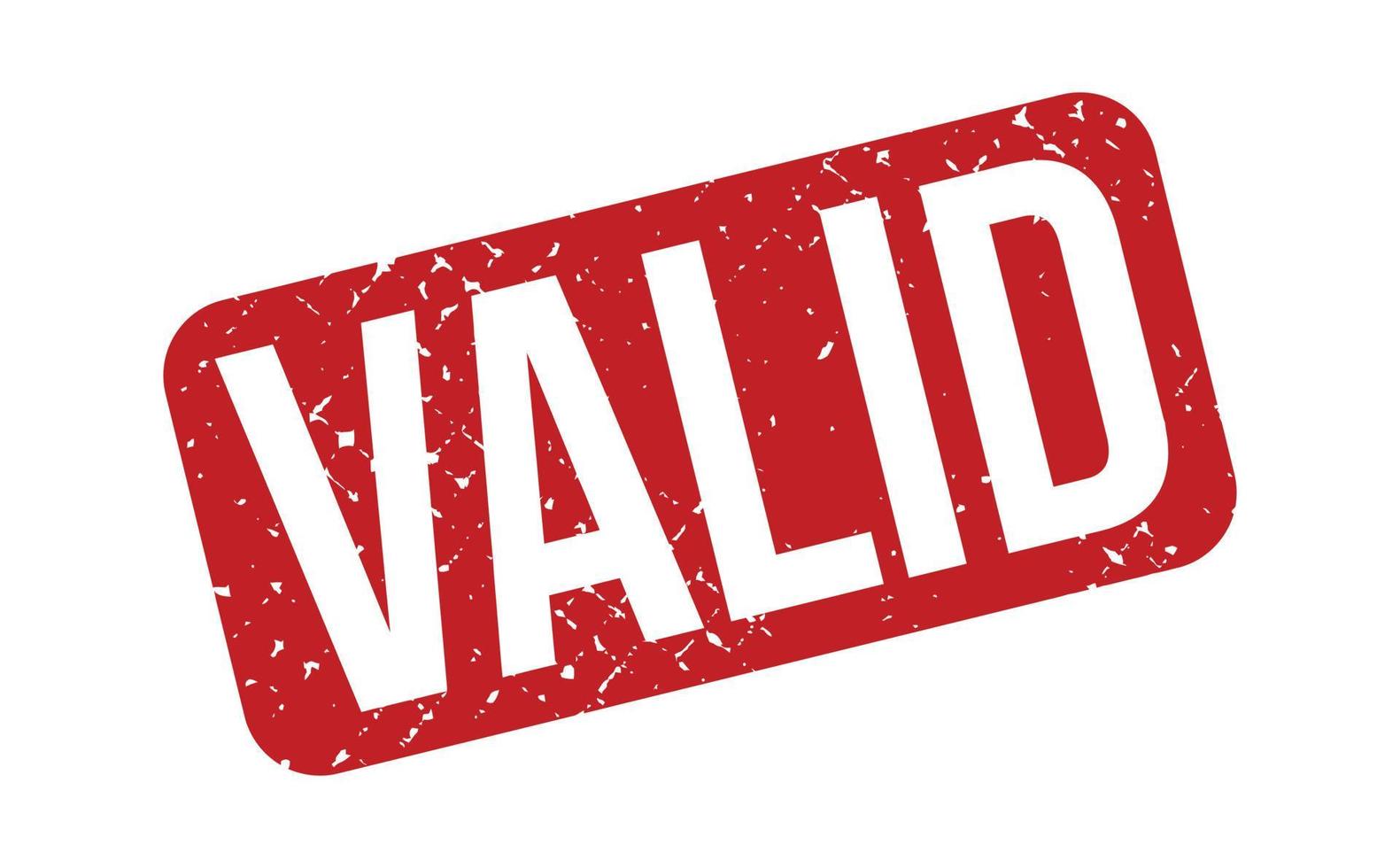 Valid Rubber Stamp vector