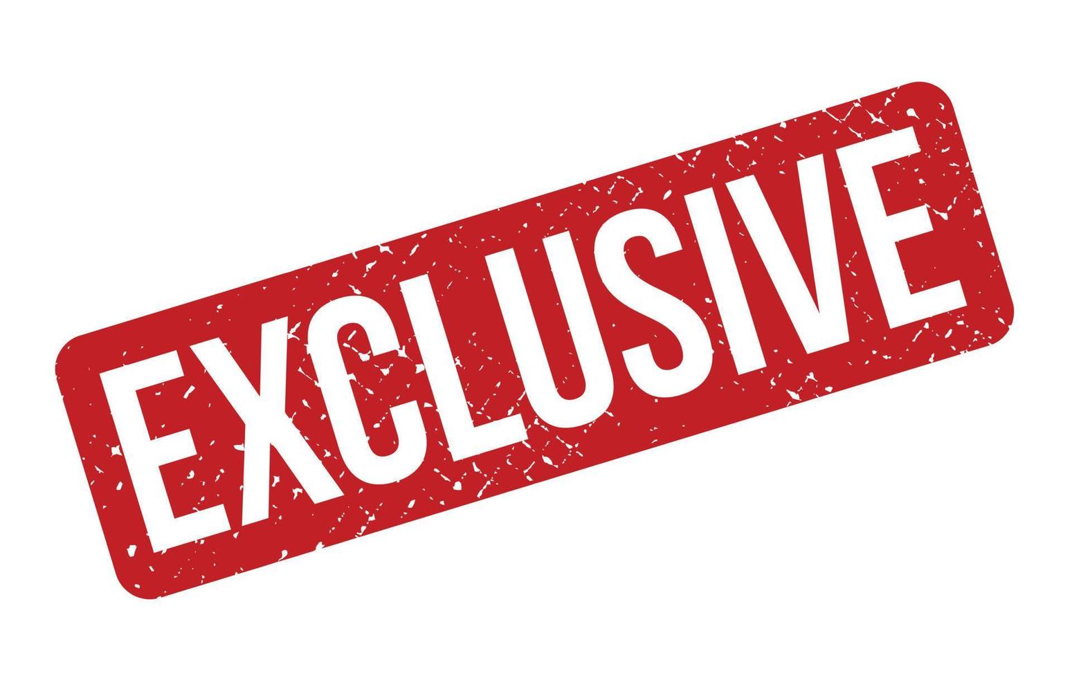 Exclusive Rubber Stamp vector