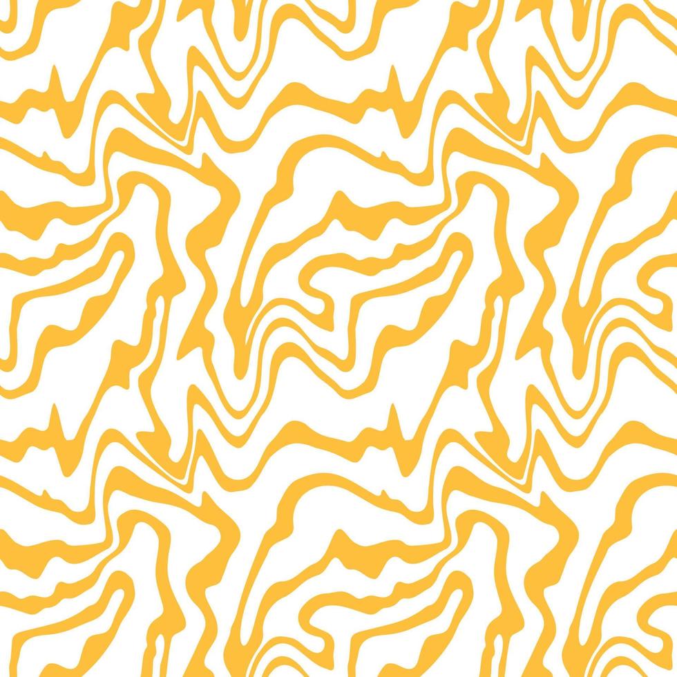 Smooth groovy zigzad seamless pattern. Abstract wavy striped texture. Decorative electric inspired design with distortion effect. Swirls twist chaotic background. Vector illustration.