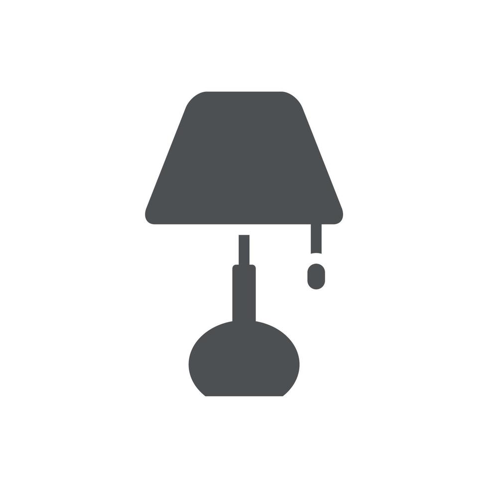 bedside lamp icon design vector template