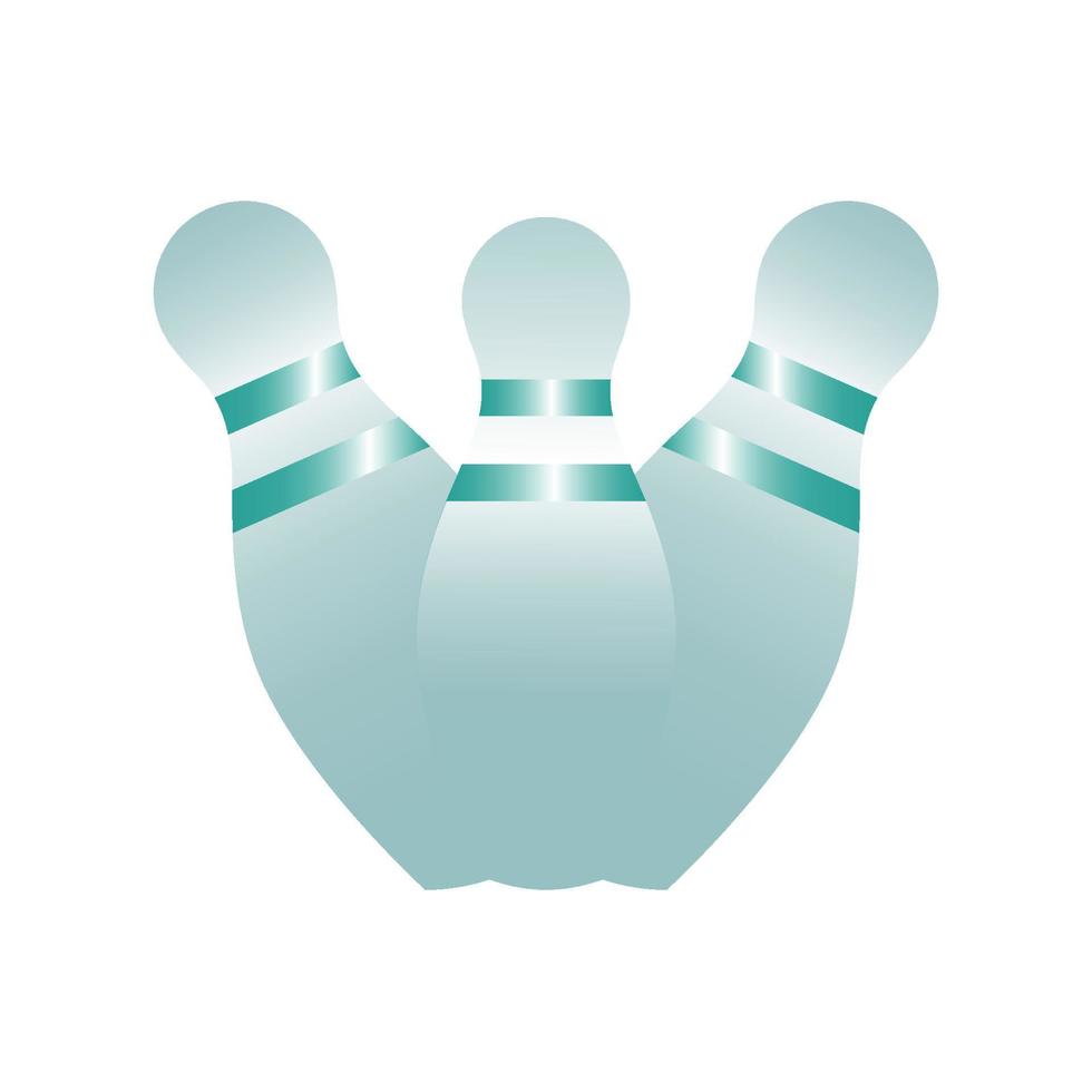 bowling pin icon vector