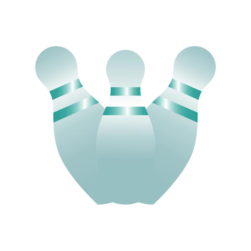 bowling pin icon vector