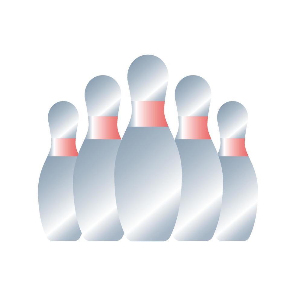 bowling pin icon vector