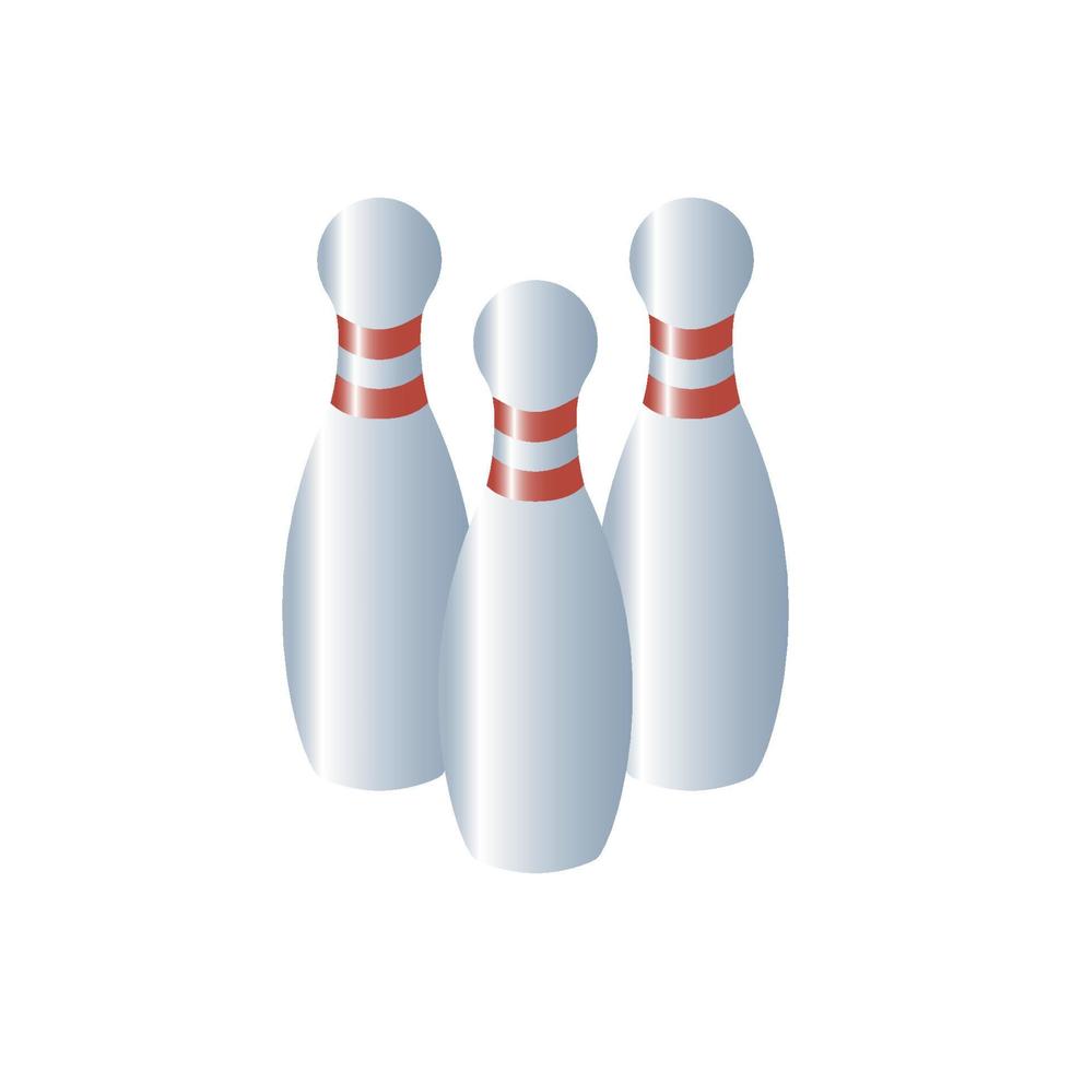 bowling pin icon vector