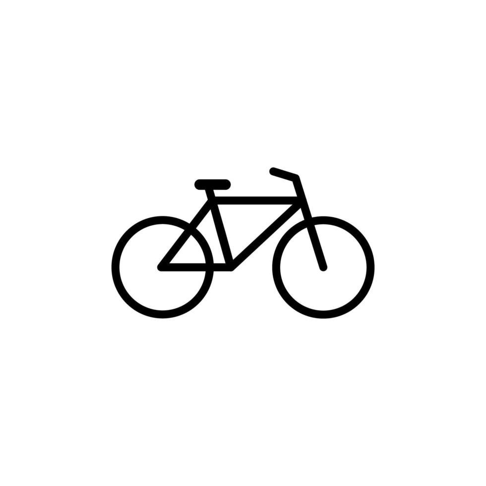 plantilla de vector de diseño de icono de bicicleta