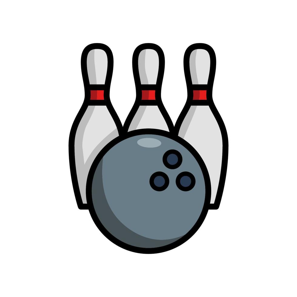 bowling ball icon vector