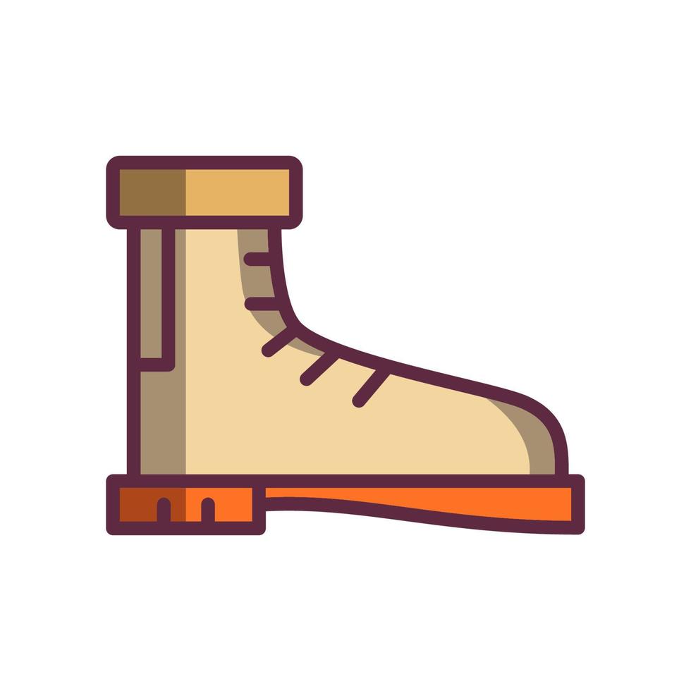 plantilla de vector de diseño de icono de botas