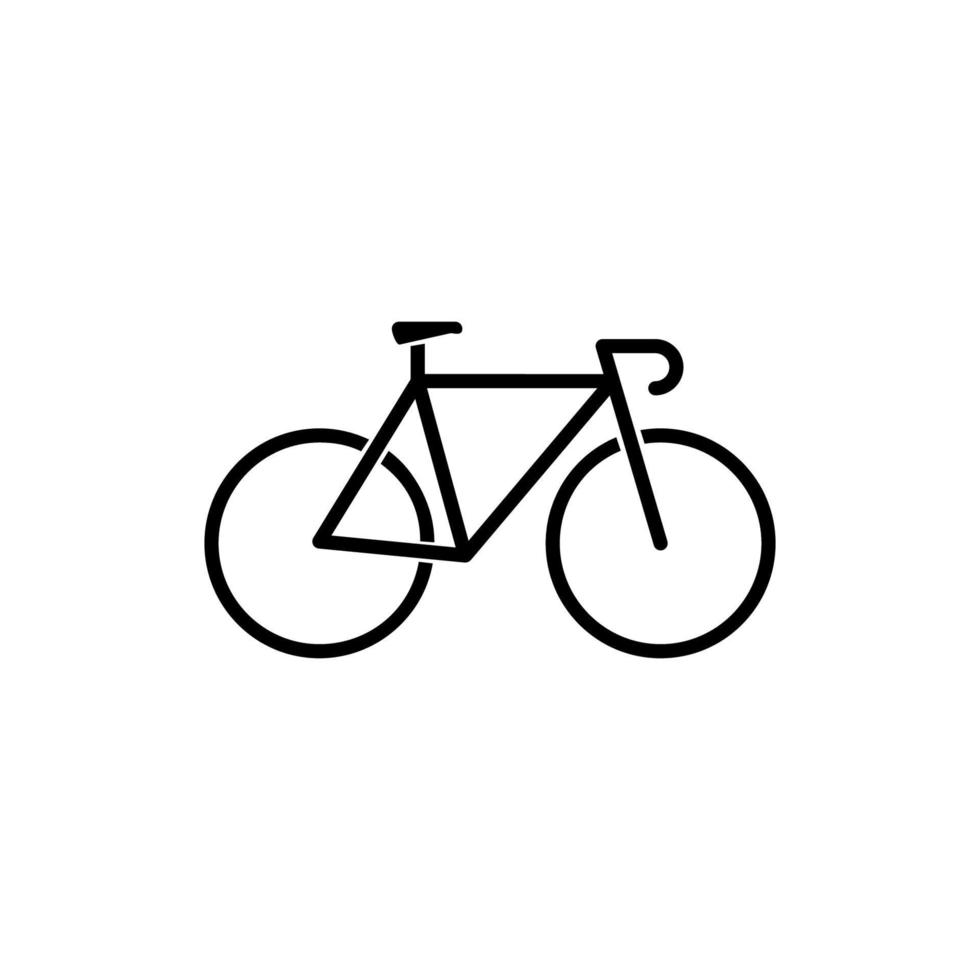 plantilla de vector de diseño de icono de bicicleta