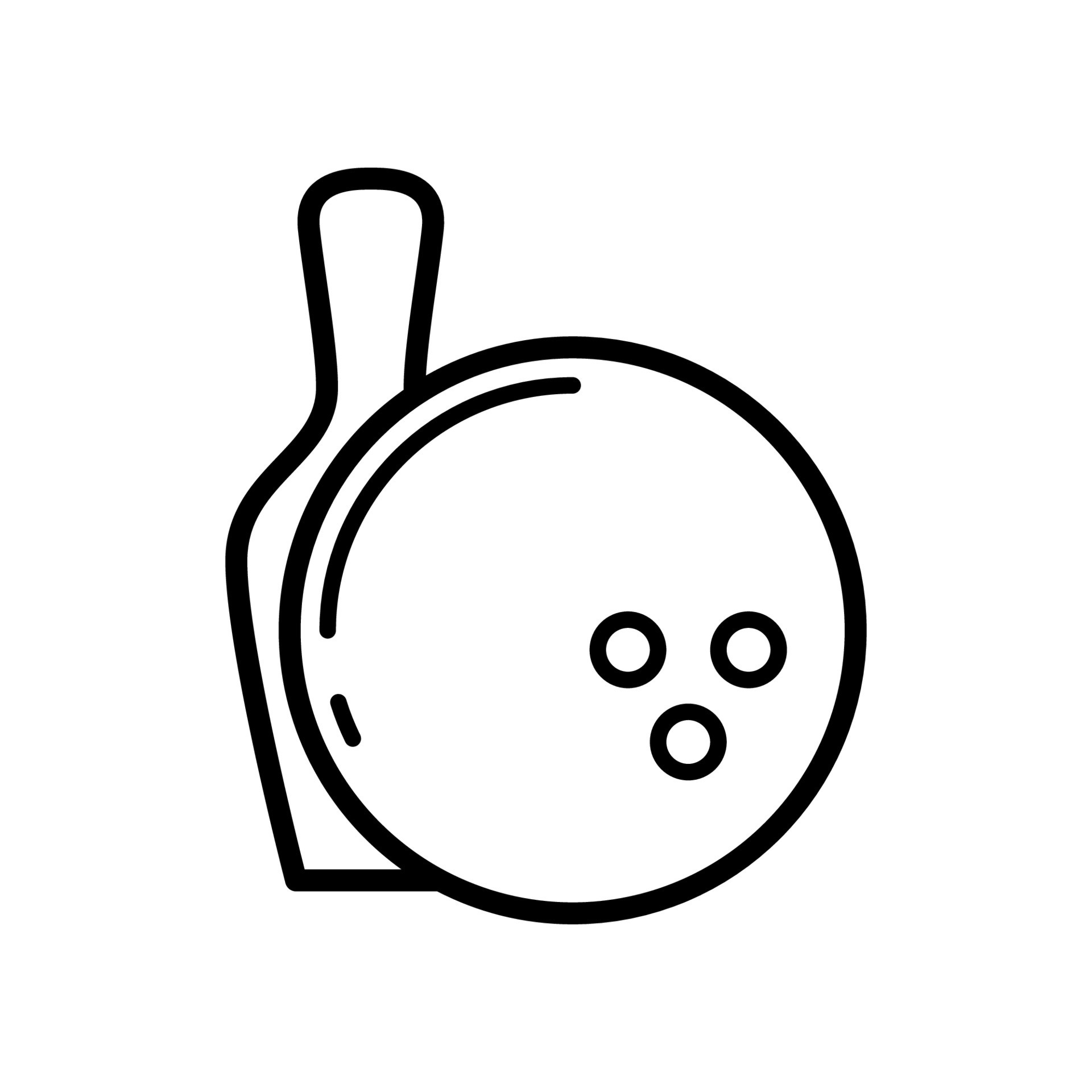 bowling ball icon 16880964 Vector Art at Vecteezy