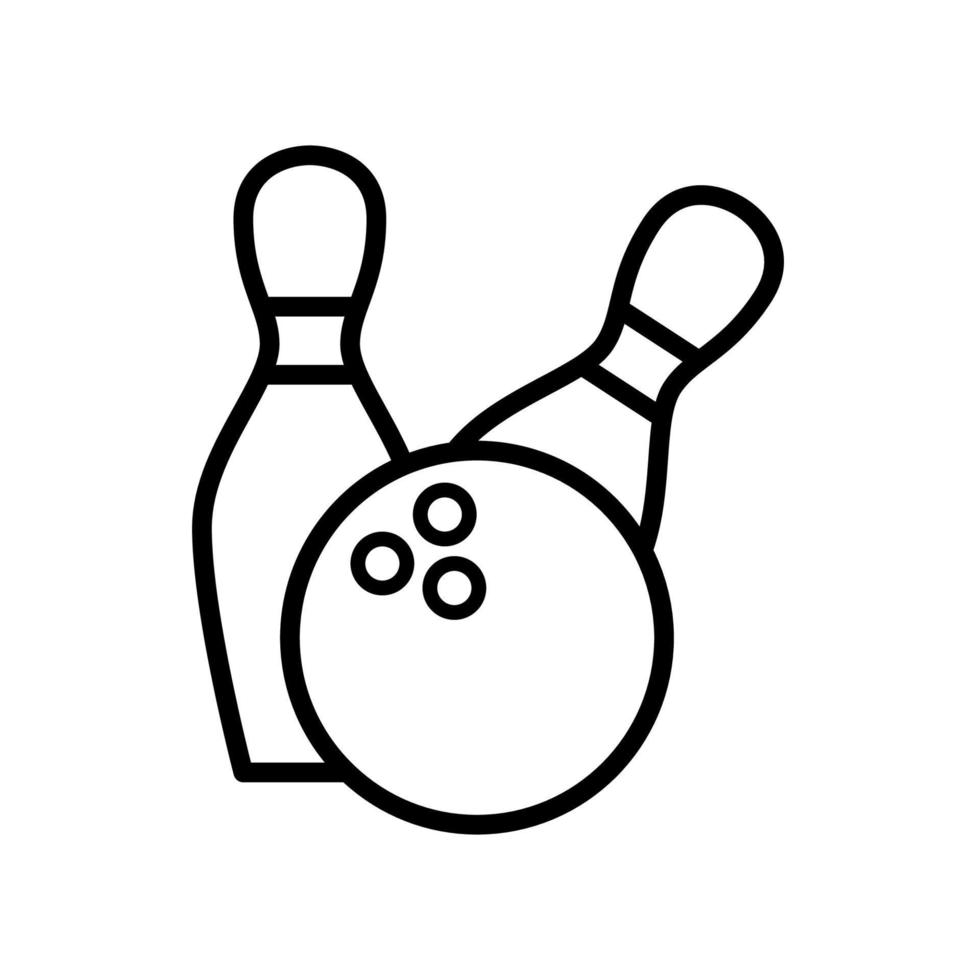 bowling ball icon vector