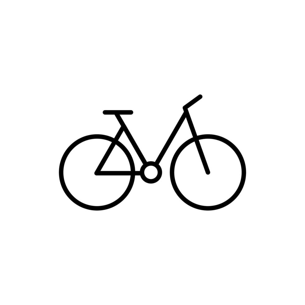 plantilla de vector de diseño de icono de bicicleta