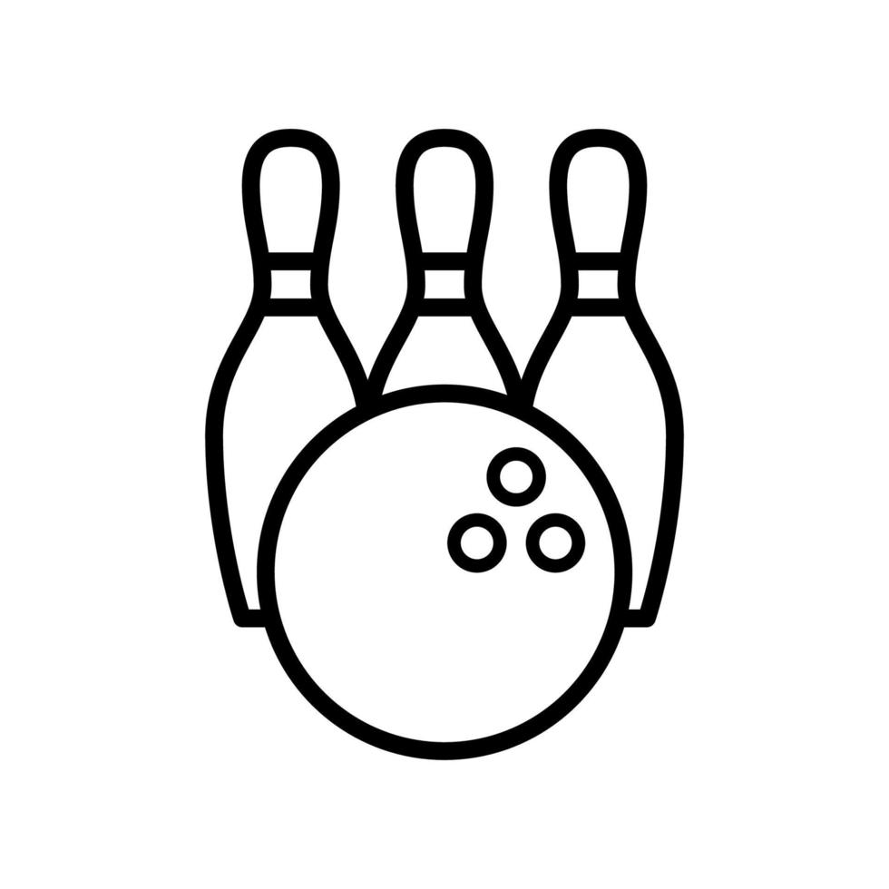 bowling ball icon vector