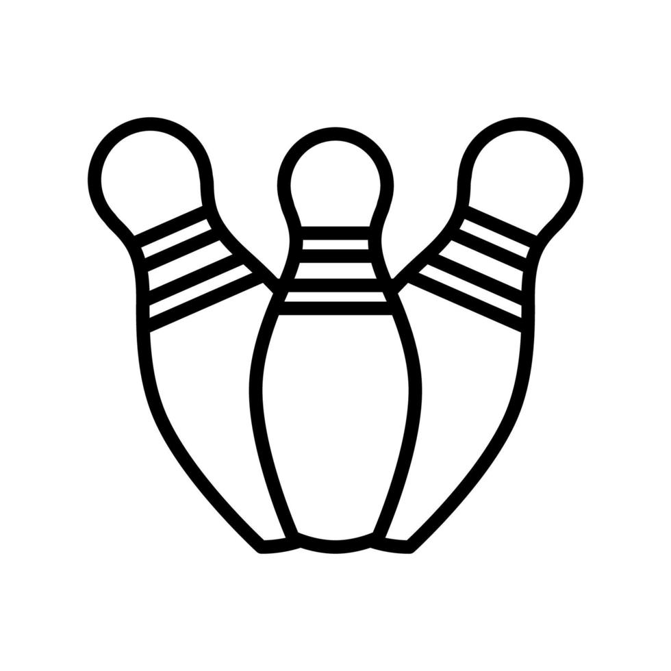 bowling pin icon vector